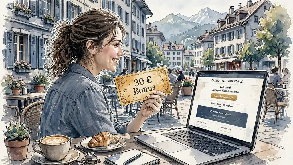 30-Euro-Bonus ohne Einzahlung im Schweizer Casino