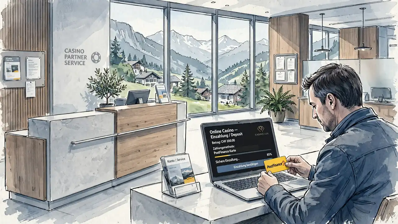 Online-Casino mit PostFinance bezahlen in der Schweiz
